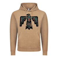Vintage Coffee Black Aztec Thunderbird Vintage Hoodie - Bettercallsaul