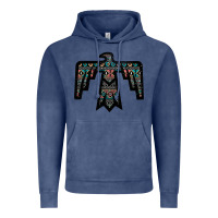 Vintage Denim Black Aztec Thunderbird Vintage Hoodie - Bettercallsaul