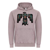 Vintage Zinc Black Aztec Thunderbird Vintage Hoodie - Bettercallsaul