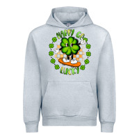Heather Grey happy go lucky Urban Hoodie - Artiststas