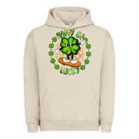 Pigment French Oak happy go lucky Urban Hoodie - Artiststas