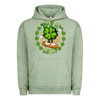 Pigment Oil Green happy go lucky Urban Hoodie - Artiststas