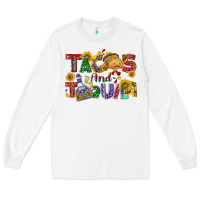 White Tacos and tequila Long Sleeve Tee - NancyCooperArtShop