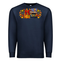 Navy give thanks to the lord for he is good Premium Sweatshirt - CowhideDigitalArt