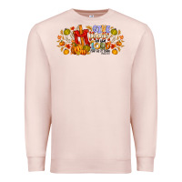 Pale Pink give thanks to the lord for he is good Premium Sweatshirt - CowhideDigitalArt