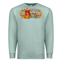 Seafoam give thanks to the lord for he is good Premium Sweatshirt - CowhideDigitalArt