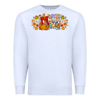 White give thanks to the lord for he is good Premium Sweatshirt - CowhideDigitalArt