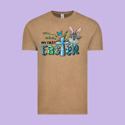 My First Easter Bunny Boy Vintage Tee Designed By Ranaportraitstore