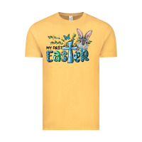 Vintage Mustard My First Easter Bunny Boy Vintage Tee - RanaPortraitStore