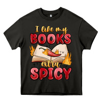 Asphalt i like my books extra spicy Heavy Core Tee - MaliasSmallBusiness