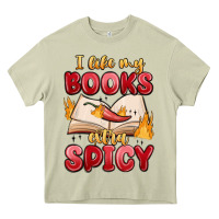 Mossy i like my books extra spicy Heavy Core Tee - MaliasSmallBusiness