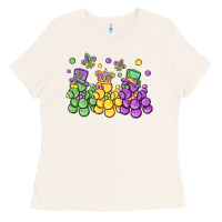 Bone mardi gras bead dogs Ladies Tee - MaliasSmallBusiness