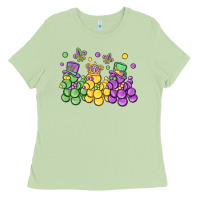 Matcha mardi gras bead dogs Ladies Tee - MaliasSmallBusiness