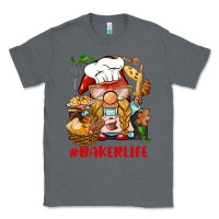 Charcoal Heather baker life gnome Classic Tee - BarkalooDesign