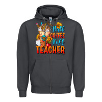 Smoke Half Coffee Half Teacher Zipper Hoodie - FaDigitalArtStudio