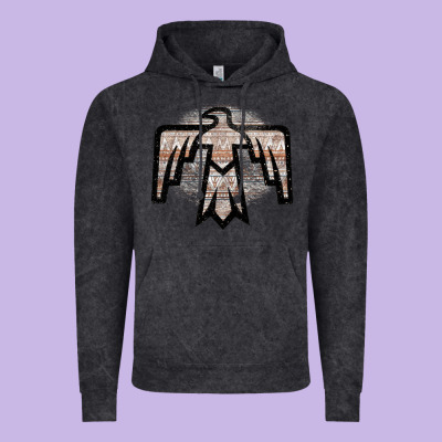 Western Light Aztec Thunderbird Vintage Hoodie Designed By Bettercallsaul