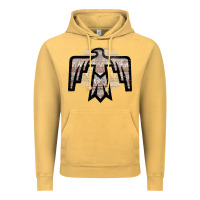 Vintage Mustard Western Light Aztec Thunderbird Vintage Hoodie - Bettercallsaul