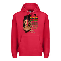 Cardinal I am black history black girl Premium Hoodie - FaDigitalArtStudio