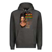 Charcoal Heather I am black history black girl Premium Hoodie - FaDigitalArtStudio