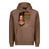 Chestnut I am black history black girl Premium Hoodie - FaDigitalArtStudio