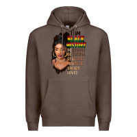 Coffee I am black history black girl Premium Hoodie - FaDigitalArtStudio