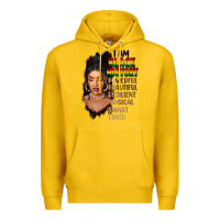 Lemon I am black history black girl Premium Hoodie - FaDigitalArtStudio