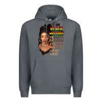 Rock I am black history black girl Premium Hoodie - FaDigitalArtStudio