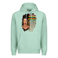 Seafoam I am black history black girl Premium Hoodie - FaDigitalArtStudio