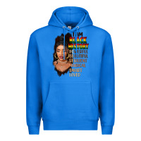 True Royal I am black history black girl Premium Hoodie - FaDigitalArtStudio