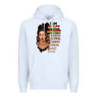 White I am black history black girl Premium Hoodie - FaDigitalArtStudio