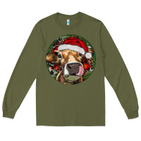 Hereford Cow Christmas Long Sleeve Tee | Teevron