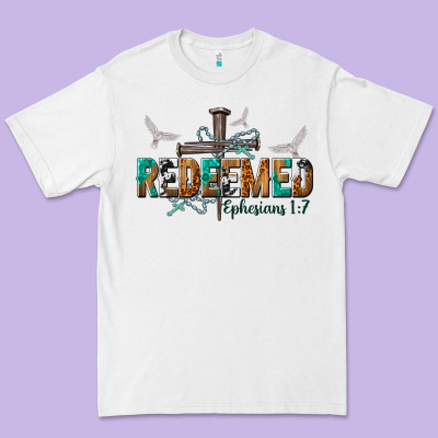 Redeemed Ephesians 1 7 Premium Tee Designed By Nancycooperartshop