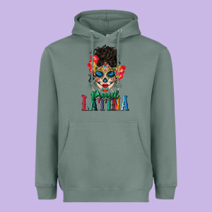 Proud Latina Heavyweight Hoodie Designed By Bundleandbundleshop