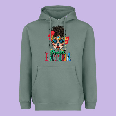 Proud Latina Heavyweight Hoodie Designed By Bundleandbundleshop