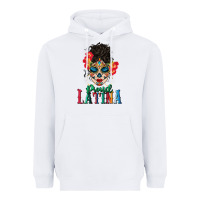 White proud latina Heavyweight Hoodie - BundleAndBundleShop