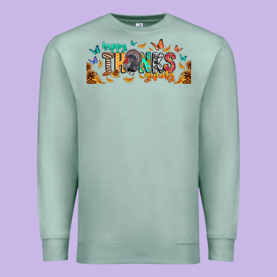 Happy Thanksgiving Premium Sweatshirt Designed By Cowhidedigitalart