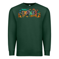 Sports Green Happy thanksgiving Premium Sweatshirt - CowhideDigitalArt