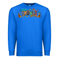 True Royal Happy thanksgiving Premium Sweatshirt - CowhideDigitalArt