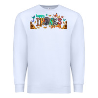 White Happy thanksgiving Premium Sweatshirt - CowhideDigitalArt