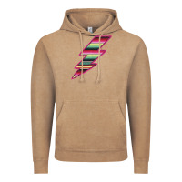 Vintage Coffee Pink Serape Lightning Vintage Hoodie - Bettercallsaul