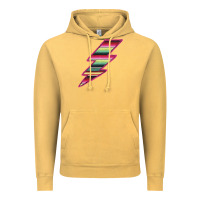 Vintage Mustard Pink Serape Lightning Vintage Hoodie - Bettercallsaul