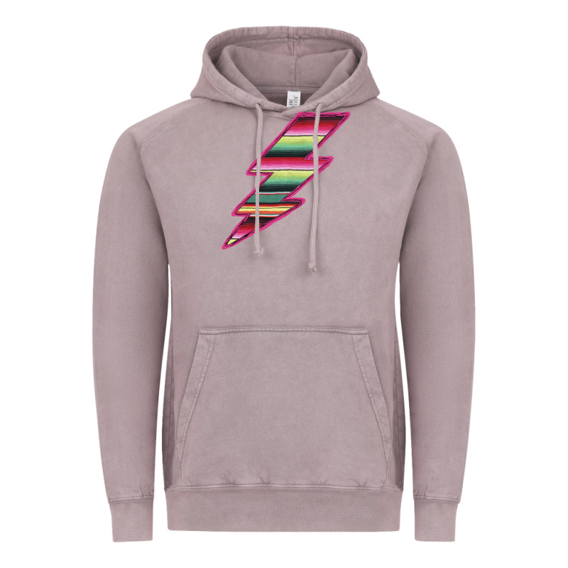 Pink Serape Lightning Vintage Hoodie by Bettercallsaul | Teevron