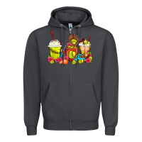 Smoke Softball Coffee Cups Zipper Hoodie - FaDigitalArtStudio