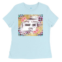 Baby Blue feeling kinda idgaf   ish today Ladies Tee - MaliasSmallBusiness