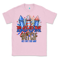 Bubblegum Pink Boom Bıtch Get Out The Way Classic Tee - JahusDesignShop