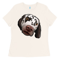 Bone Dalmatian Ladies Tee - Jasminsmagicworld
