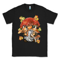 Black mushroom gnome Classic Tee - BarkalooDesign