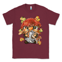Burgundy mushroom gnome Classic Tee - BarkalooDesign
