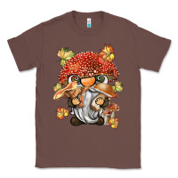 Chestnut mushroom gnome Classic Tee - BarkalooDesign