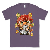 Lavender mushroom gnome Classic Tee - BarkalooDesign